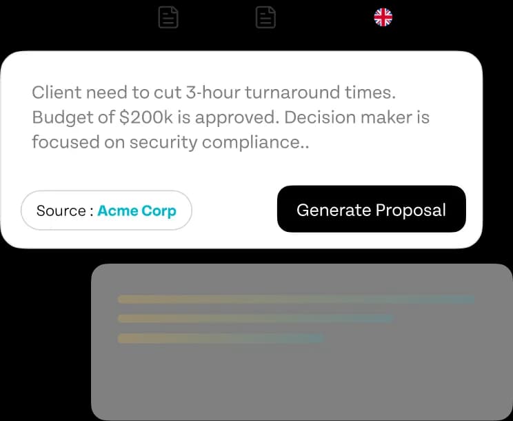 Notes to proposals, in minutes.